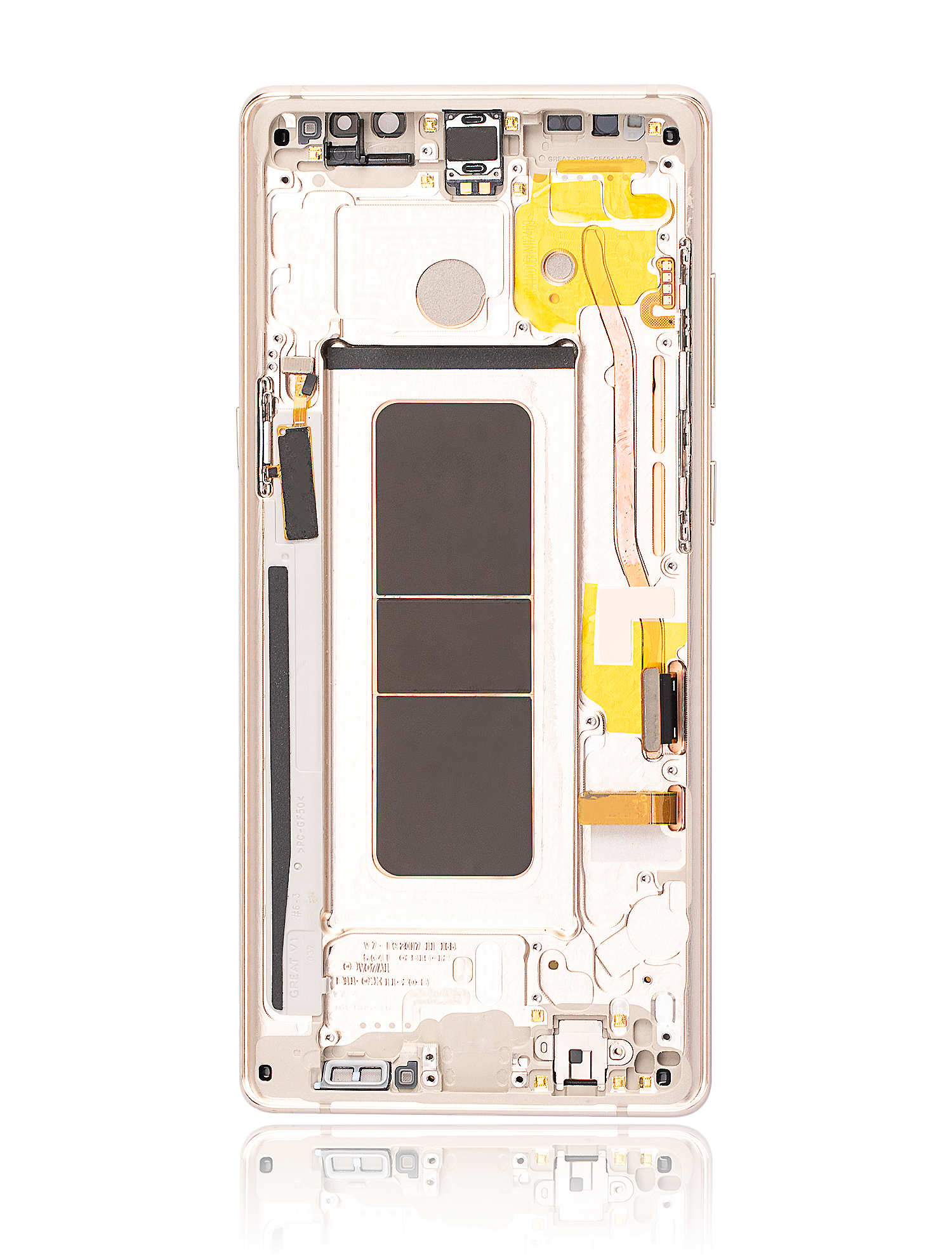 Replacement OLED Assembly With Frame Compatible For Samsung Galaxy Note 8 (Refurbished) (Maple Gold)