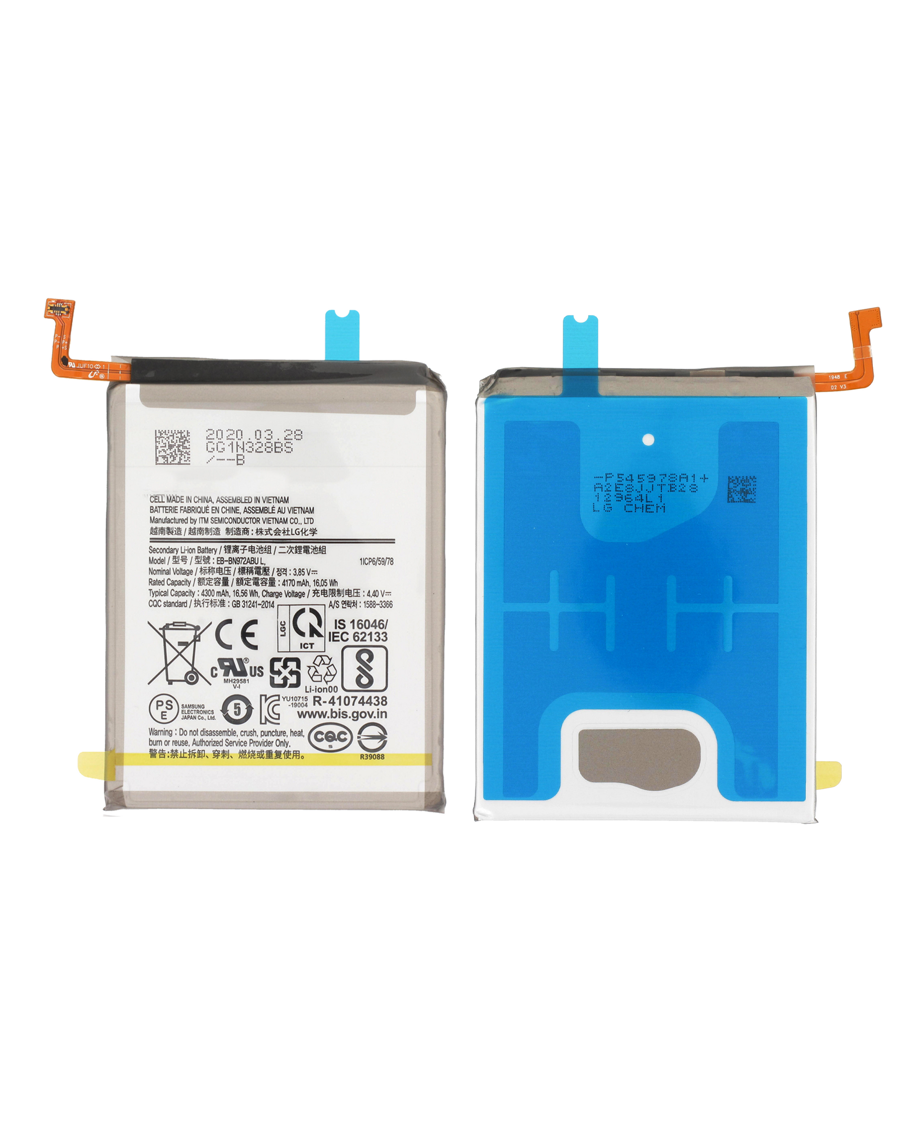 Replacement Battery Compatible For Samsung Galaxy Note 10 Plus (Service Pack)