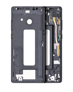 Replacement Mid-Frame Housing Compatible For Samsung Galaxy Note 8 (With Small Parts) (Midnight Black)