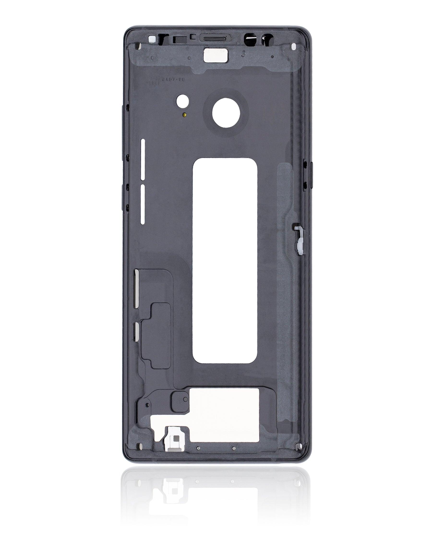 Replacement Mid-Frame Housing Compatible For Samsung Galaxy Note 8 (With Small Parts) (Midnight Black)