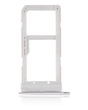 Replacement Dual Sim Card Tray Compatible For Samsung Galaxy S7 Edge (White)