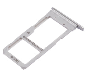 Replacement Dual Sim Card Tray Compatible For Samsung Galaxy S7 Edge (White)