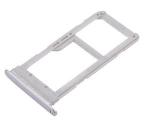 Replacement Dual Sim Card Tray Compatible For Samsung Galaxy S7 Edge (White)