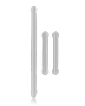 Replacement Hard Buttons (Power / Volume / Switch) Compatible For Samsung Galaxy S8 / S8 Plus (Arctic Silver)