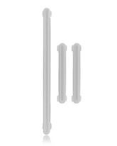 Replacement Hard Buttons (Power / Volume / Switch) Compatible For Samsung Galaxy S8 / S8 Plus (Arctic Silver)