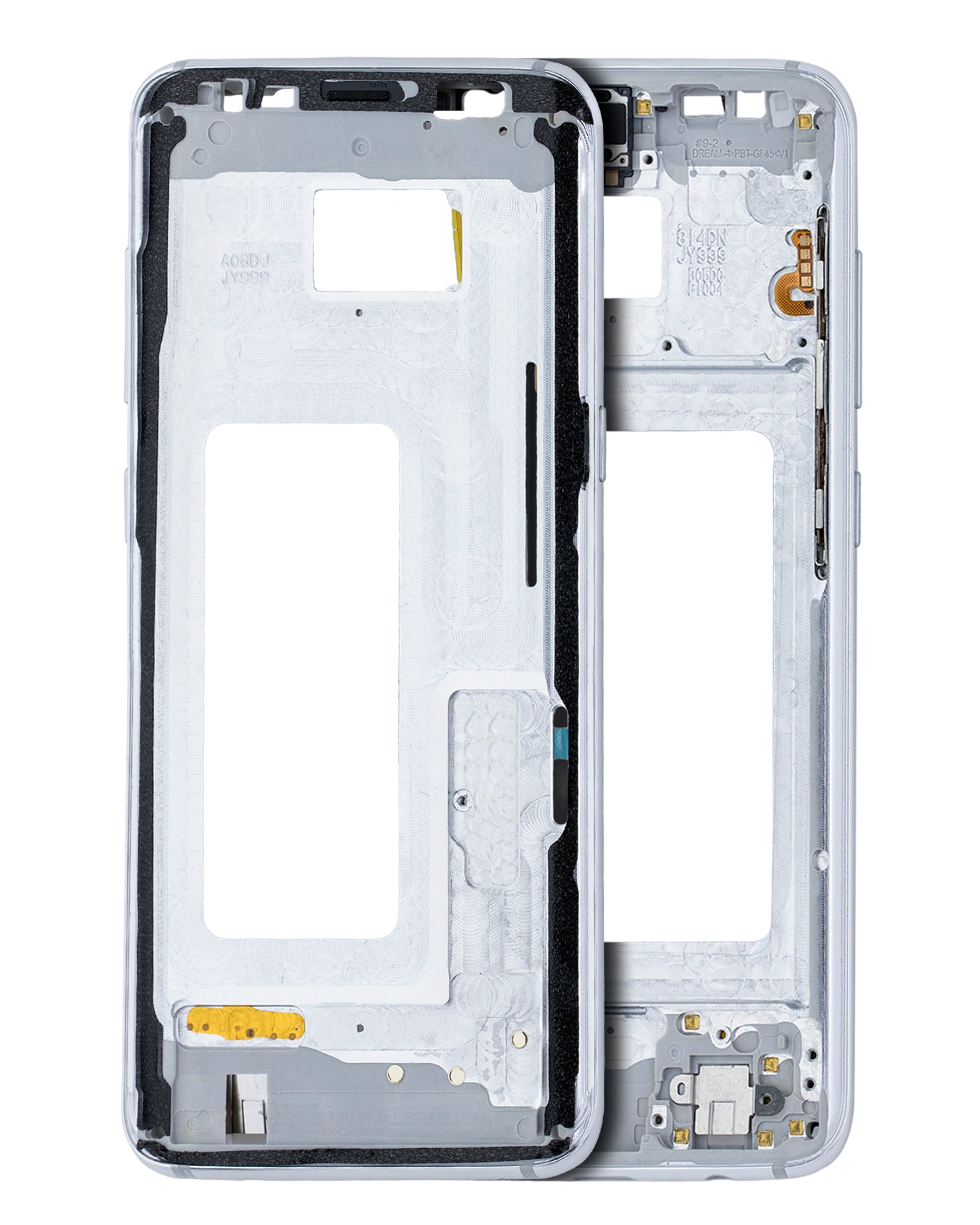 Mid-Frame Housing Compatible For Samsung Galaxy S8 Replacement  (With Small Parts) (Arctic Silver)