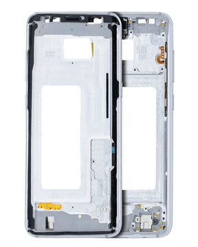 Mid-Frame Housing Compatible For Samsung Galaxy S8 Replacement  (With Small Parts) (Arctic Silver)