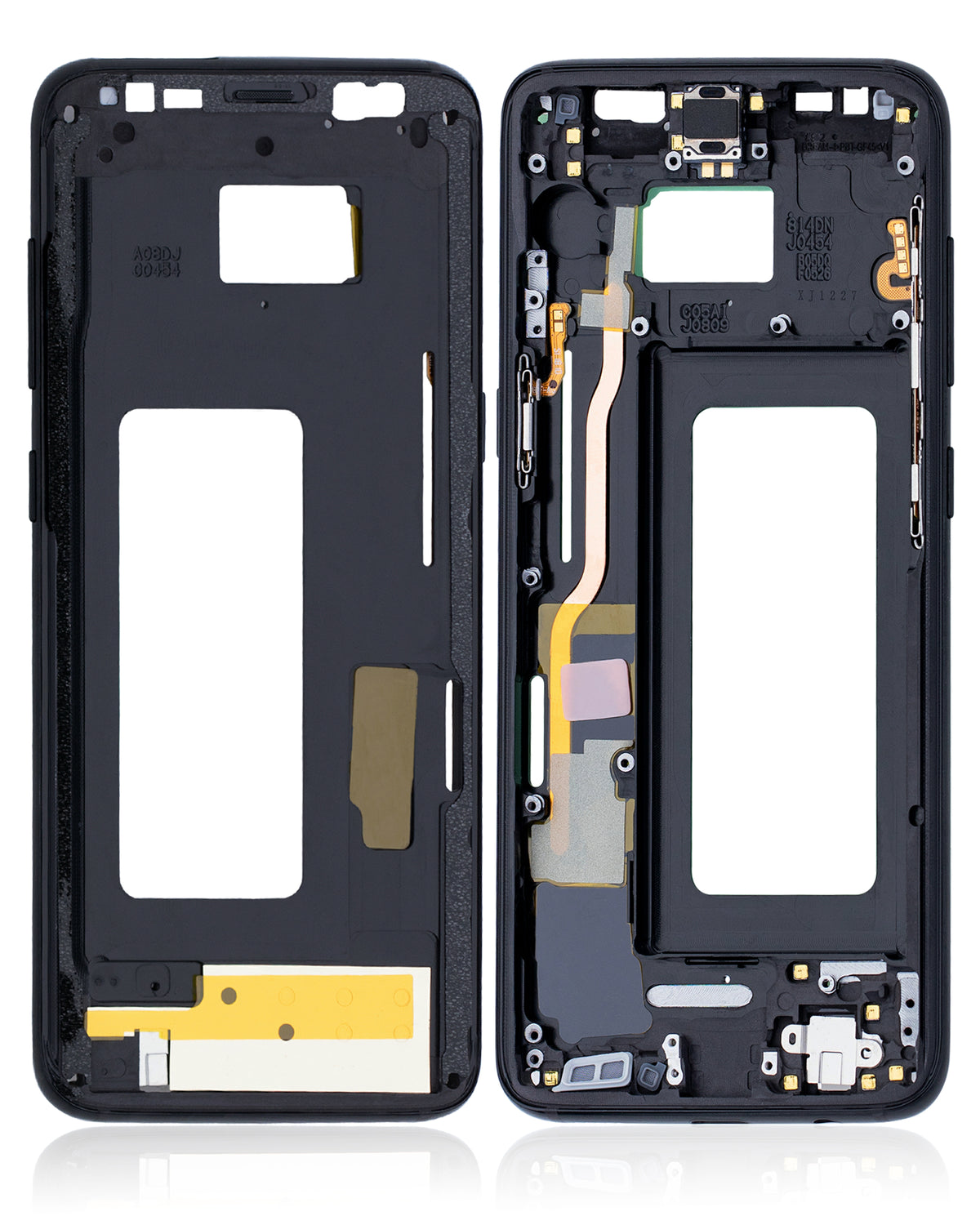 Mid-Frame Housing Replacement Compatible For Samsung Galaxy S8 (With Small Parts) (Midnight Black)