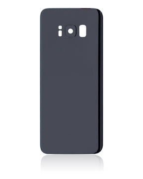 Back Cover Glass With Camera Lens Compatible For Samsung Galaxy S8 Replacement (Service Pack) (Midnight Black)