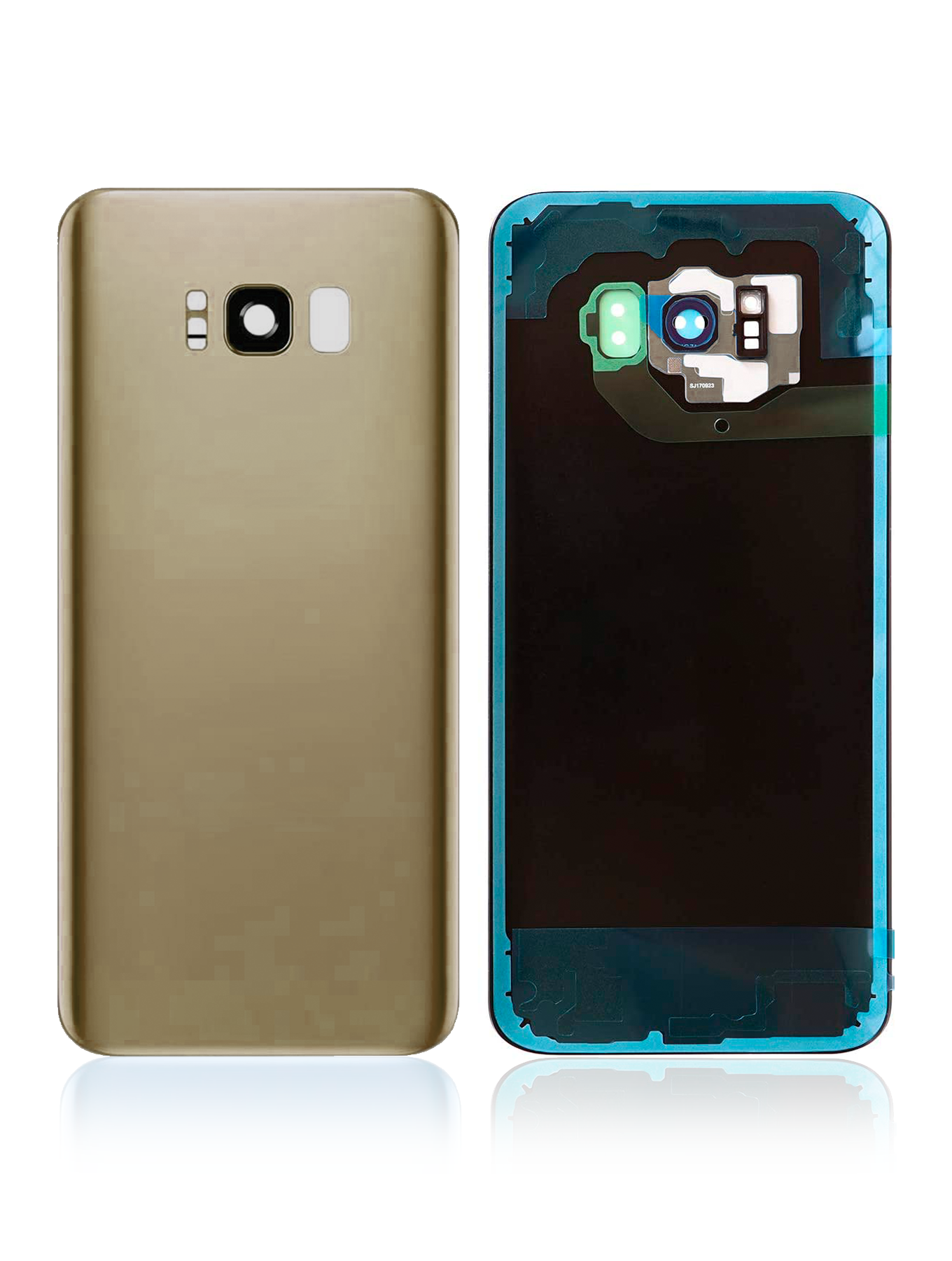 Back Cover Glass With Camera Lens Compatible For Samsung Galaxy S8 Plus Replacement  (No Logo) (Vemake) (Maple Gold)