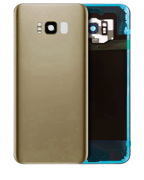 Back Cover Glass With Camera Lens Compatible For Samsung Galaxy S8 Plus Replacement  (No Logo) (Vemake) (Maple Gold)