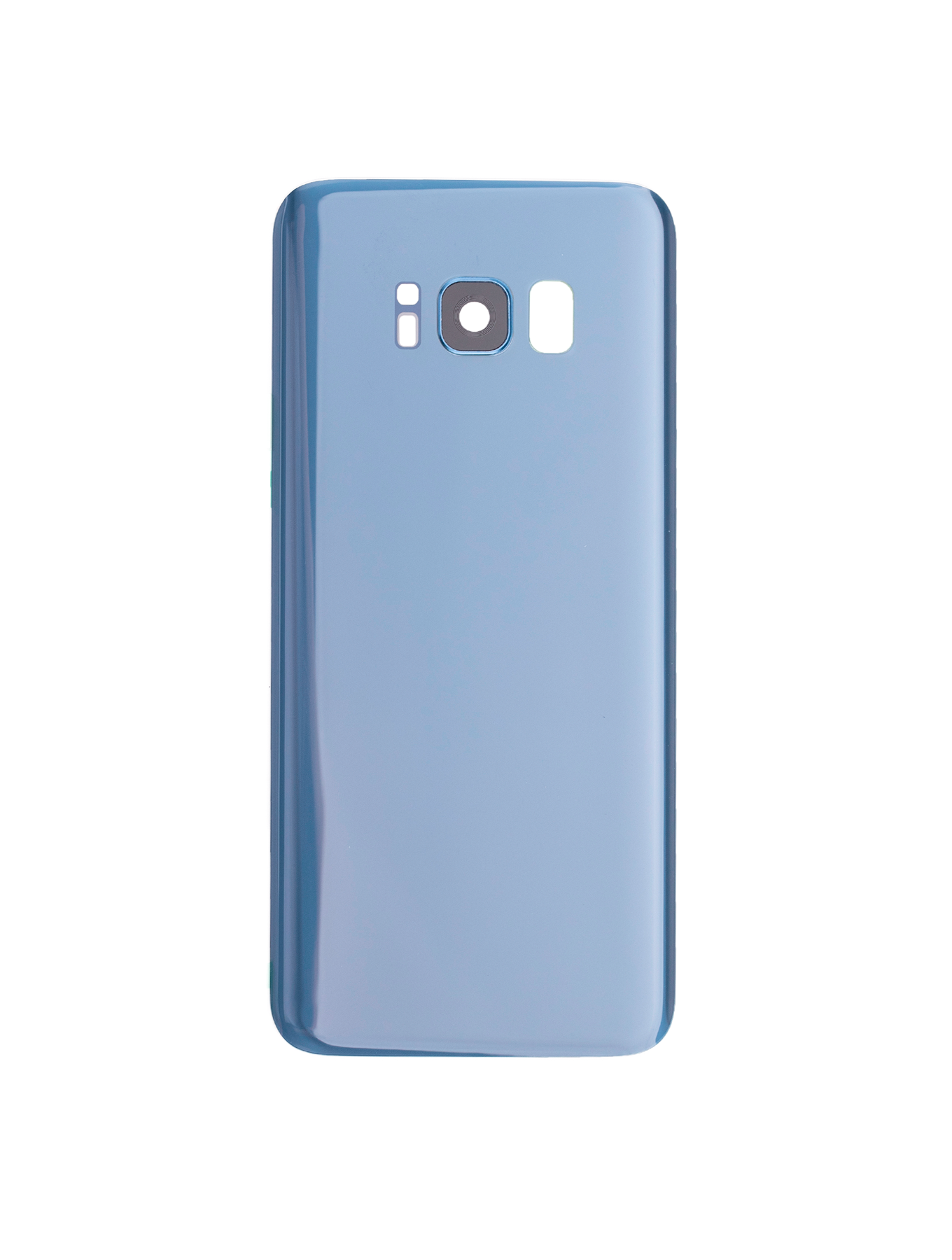 Replacement Back Cover Glass With Camera Lens Compatible For Samsung Galaxy S8 (No Logo) (Vemake) (Coral Blue)