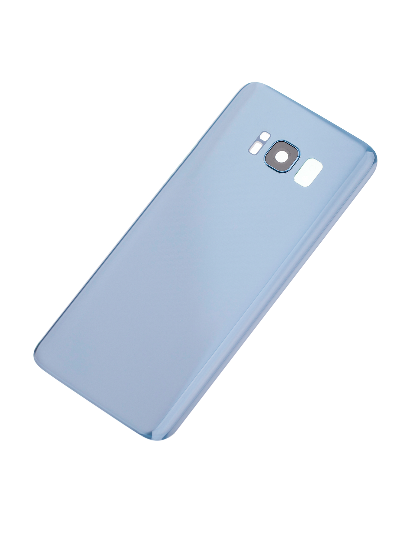 Replacement Back Cover Glass With Camera Lens Compatible For Samsung Galaxy S8 (No Logo) (Vemake) (Coral Blue)
