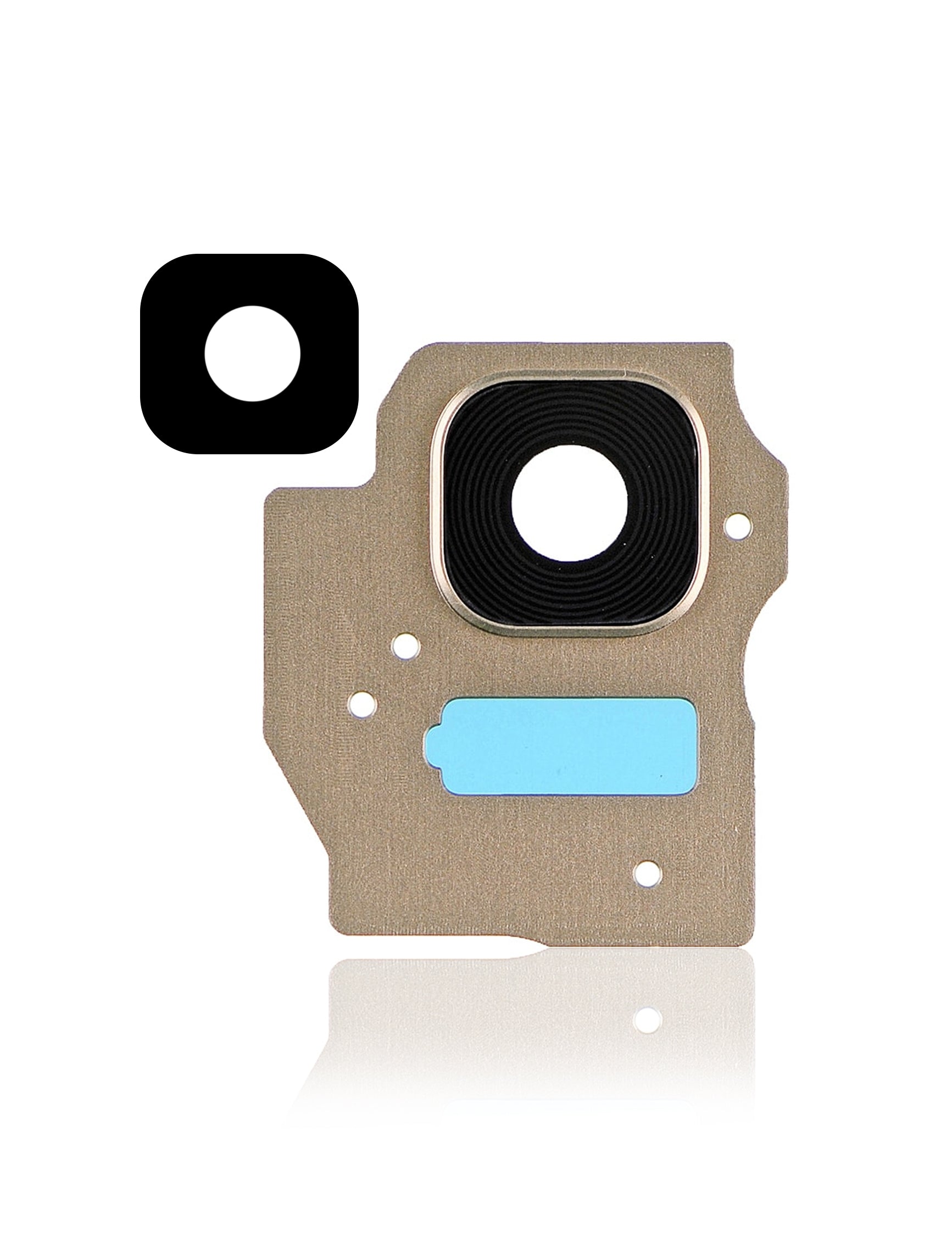 Back Camera Lens With Bezel Ring  Replacement Compatible For Samsung Galaxy S8 Plus (Gold)