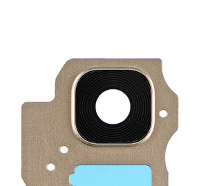 Back Camera Lens With Bezel Ring  Replacement Compatible For Samsung Galaxy S8 Plus (Gold)