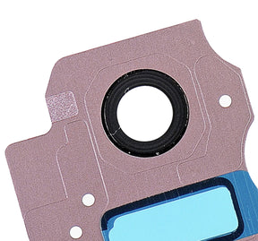 Replacement Back Camera Lens With Bezel Ring Compatible For Samsung Galaxy S8 Plus (Rose Gold)