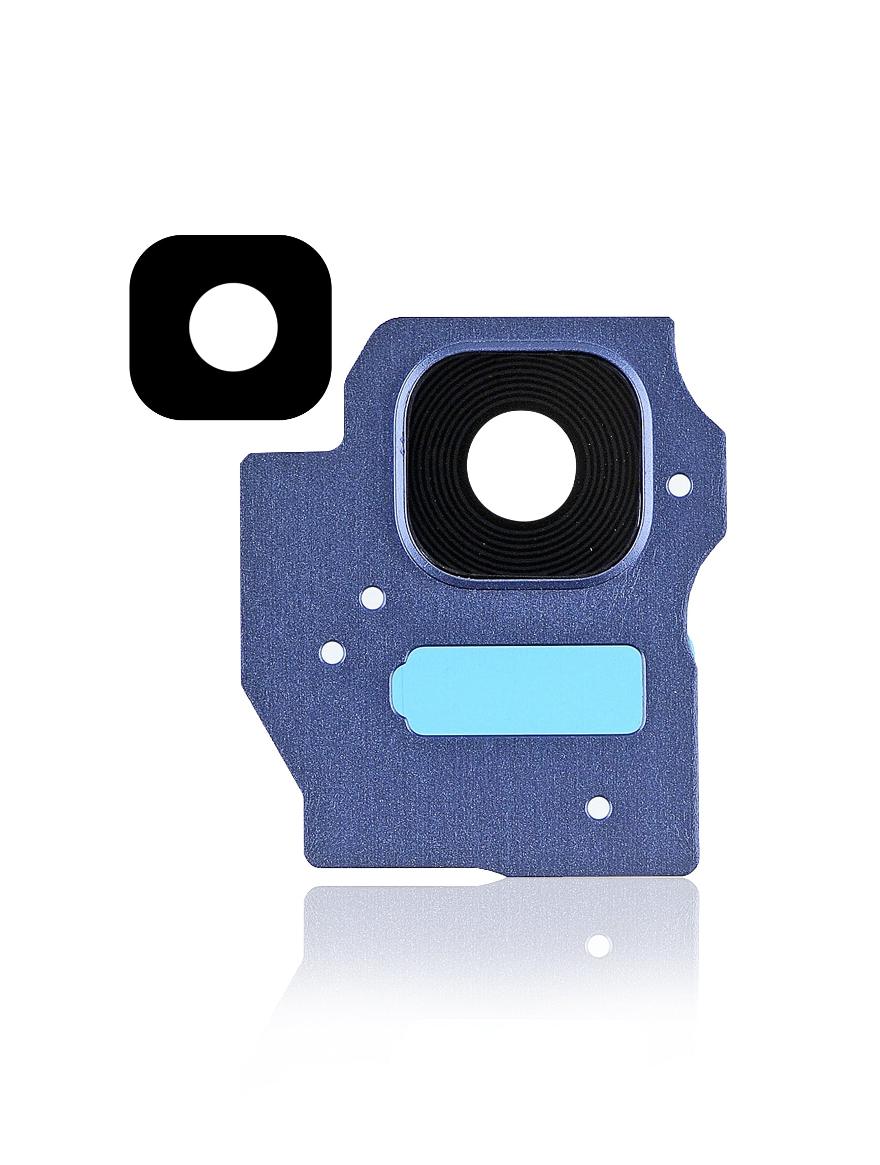 Back Camera Lens With Bezel Ring Compatible For Samsung Galaxy S8 Plus Replacement (Blue)