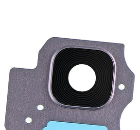 Back Camera Lens With Bezel Ring Compatible For Samsung Galaxy S8 Plus Replacement (Orchid Gray)