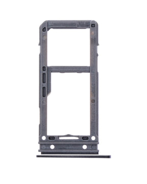 Dual Sim Card Tray Compatible For Samsung Galaxy S8 / S8 Plus Replacement (Midnight Black)