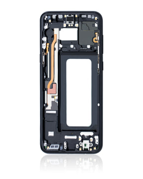 Replacement Mid-Frame Housing Compatible For Samsung Galaxy S8 Plus (With Small Parts) (Midnight Black)