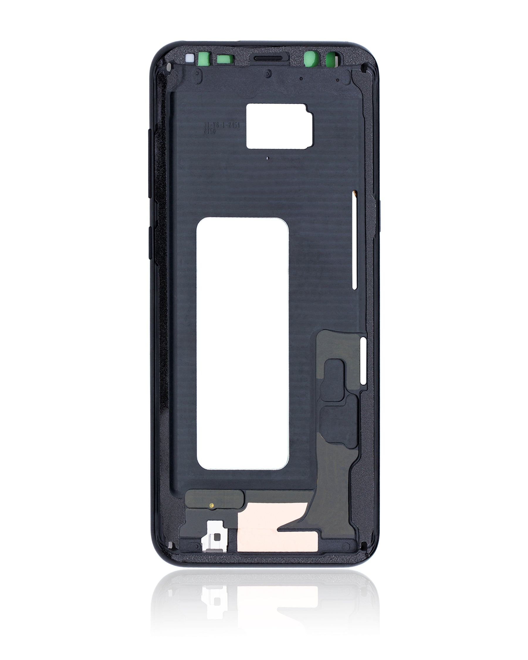Replacement Mid-Frame Housing Compatible For Samsung Galaxy S8 Plus (With Small Parts) (Midnight Black)