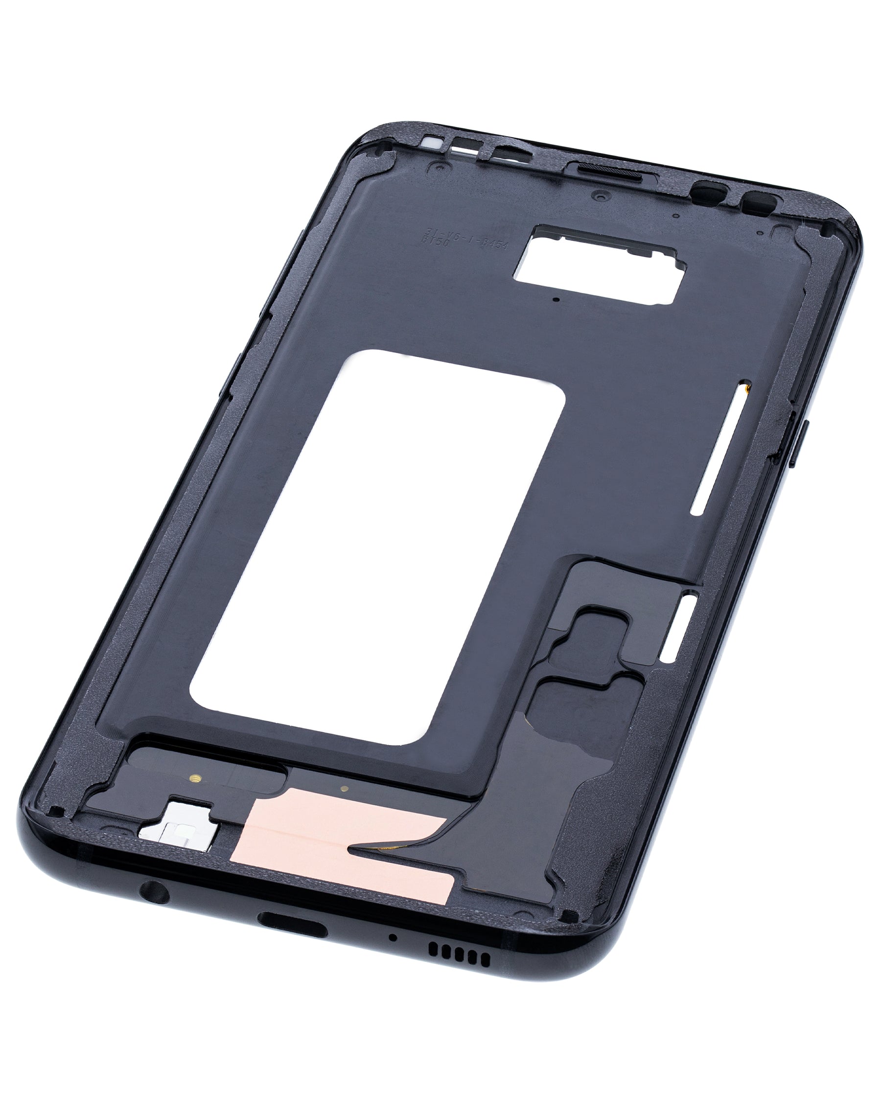 Replacement Mid-Frame Housing Compatible For Samsung Galaxy S8 Plus (With Small Parts) (Midnight Black)