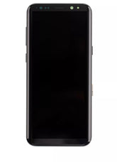 OLED Assembly With Frame Compatible For Samsung Galaxy S8 Plus Replacement by Macfactory.Store(Service Pack) (Arctic Silver)