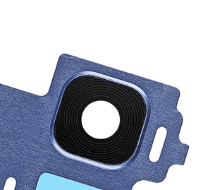 Replacement Back Camera Lens With Bezel Ring Compatible For Samsung Galaxy S8 (Blue)