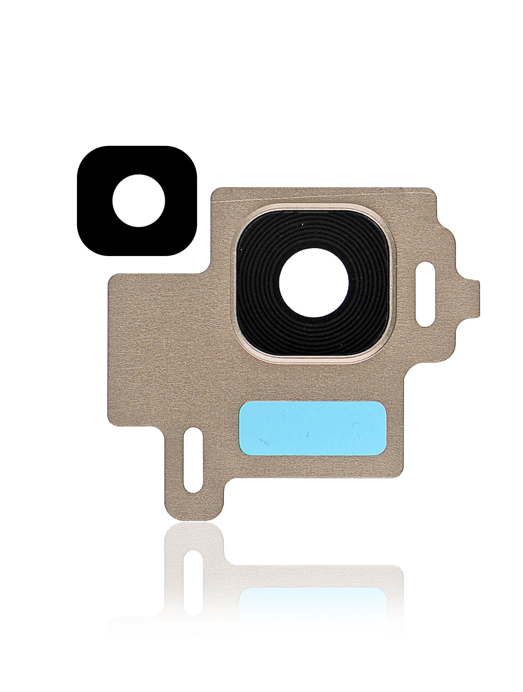 Replacement Back Camera Lens With Bezel Ring Compatible For Samsung Galaxy S8 (Gold)