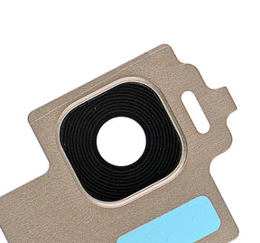 Replacement Back Camera Lens With Bezel Ring Compatible For Samsung Galaxy S8 (Gold)