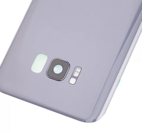 Back Cover Glass With Camera Lens  Replacement Compatible For Samsung Galaxy S8 Plus (Service Pack) (Orchid Gray)
