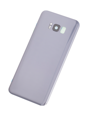 Back Cover Glass With Camera Lens Replacement Compatible For Samsung Galaxy S8 Plus (No Logo) (Vemake) (Orchid Gray)