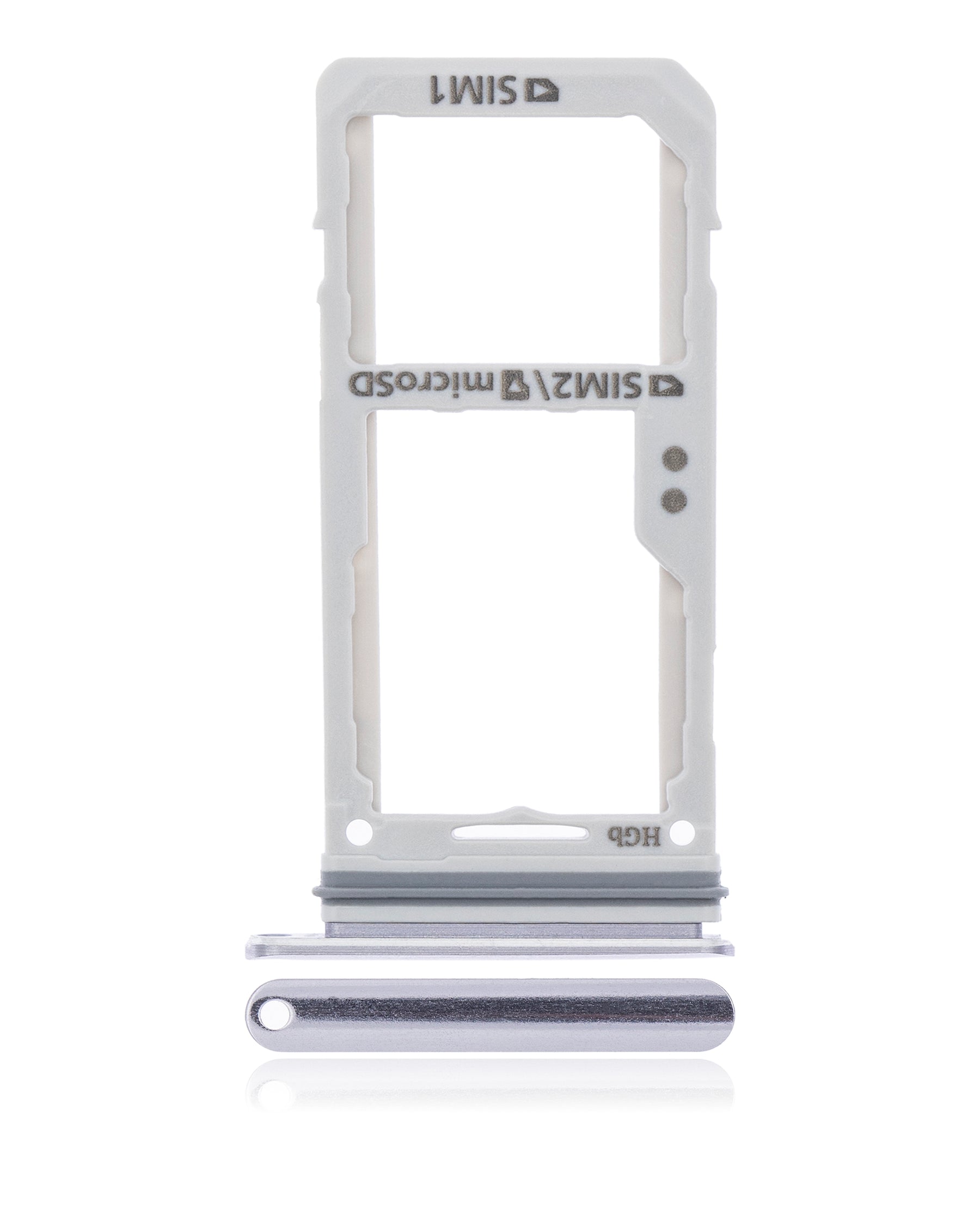 Dual Sim Card Tray Compatible For Samsung Galaxy S8 / S8 Plus Replacement (Orchid Gray)