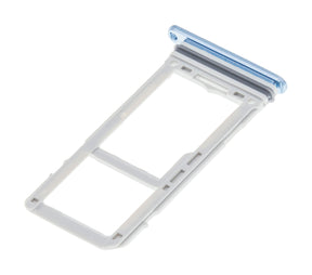 Dual Sim Card Tray Replacement  Compatible For Samsung Galaxy S8 / S8 Plus (Coral Blue)
