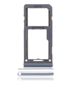 Dual Sim Card Tray Replacement Compatible For Samsung Galaxy S8 / S8 Plus (Arctic Silver)