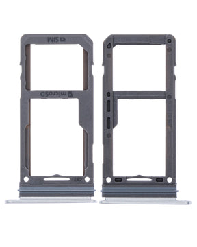 Replacement Dual Sim Card Tray Compatible For Samsung Galaxy S8 / S8 Plus (Arctic Silver)