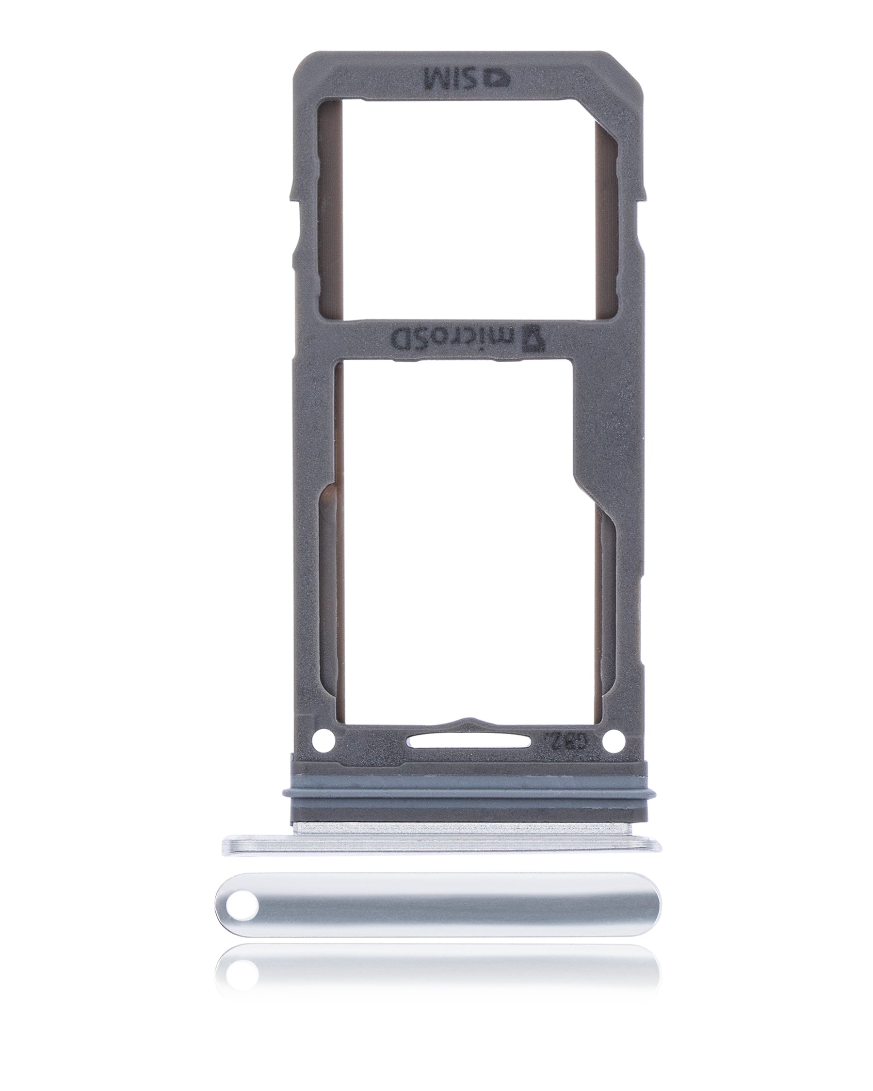 Replacement Dual Sim Card Tray Compatible For Samsung Galaxy S8 / S8 Plus (Arctic Silver)