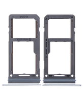 Dual Sim Card Tray Replacement Compatible For Samsung Galaxy S8 / S8 Plus (Arctic Silver)