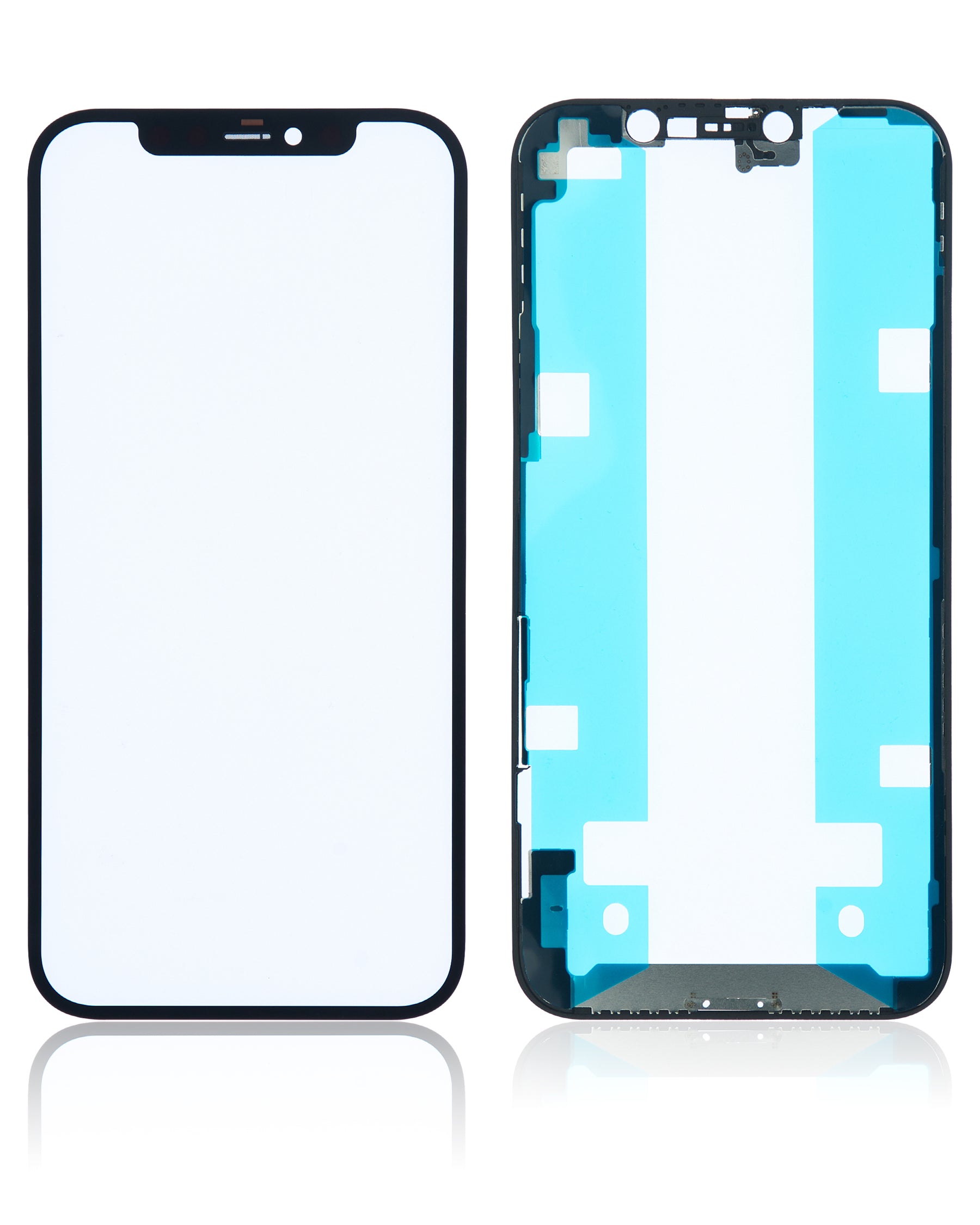 3 in 1 (Glass With OCA Pre-Installed + Frame) Compatible For iPhone 12 / 12 Pro (OCA Master)