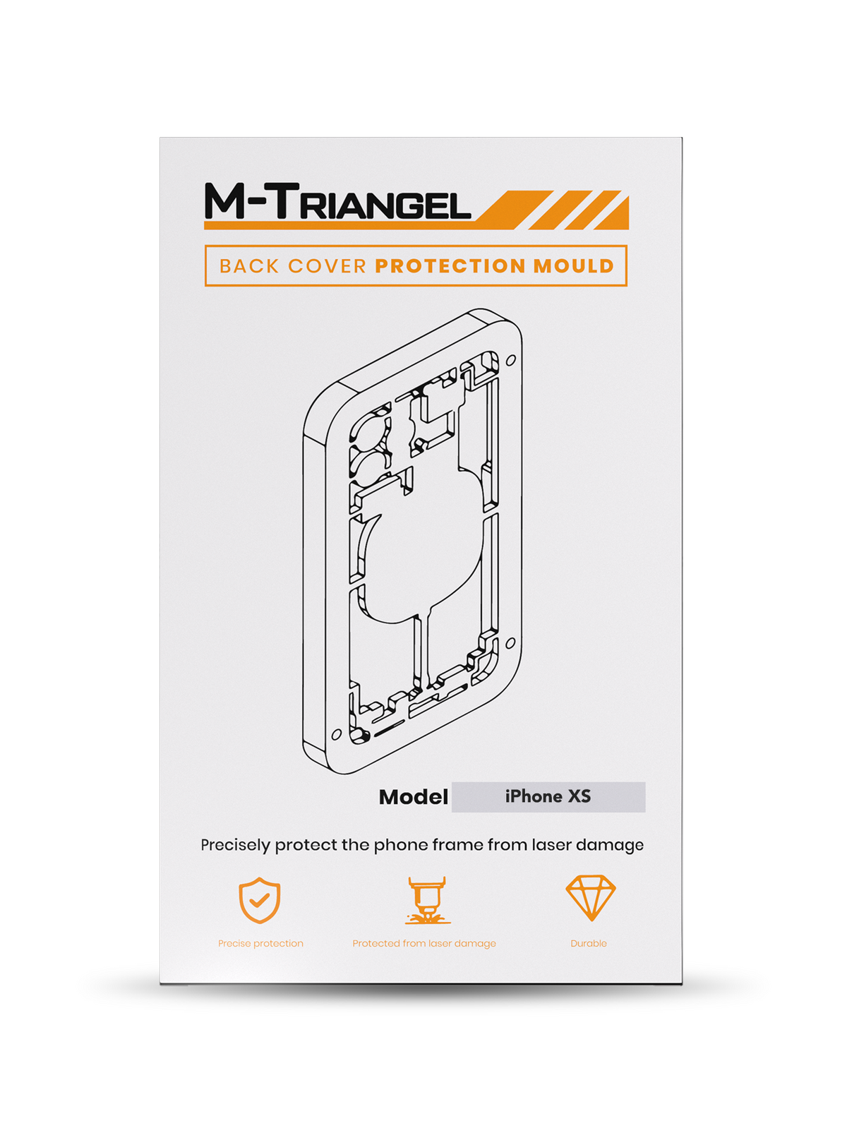 Laser Machine Protection Mold Compatible For iPhone XS (M-Triangel)