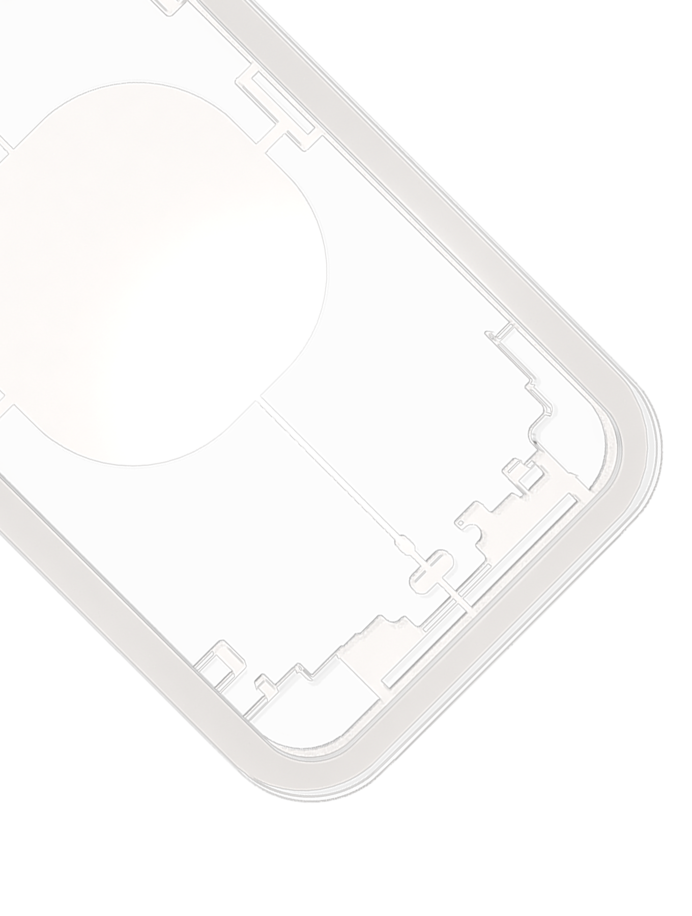 Laser Machine Protection Mold Compatible For iPhone XS (M-Triangel)