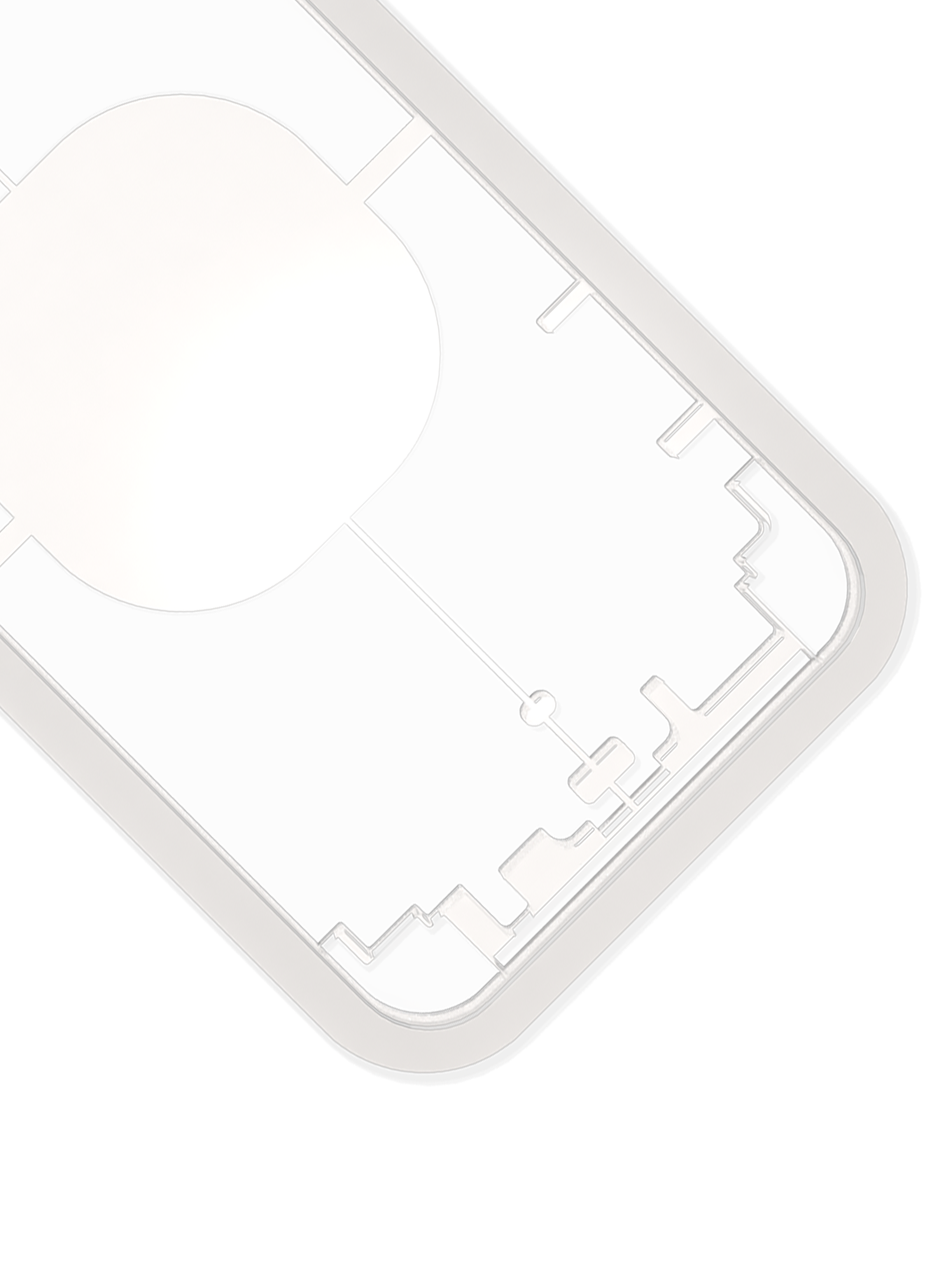 Laser Machine Protection Mold Compatible For iPhone XR (M-Triangel)