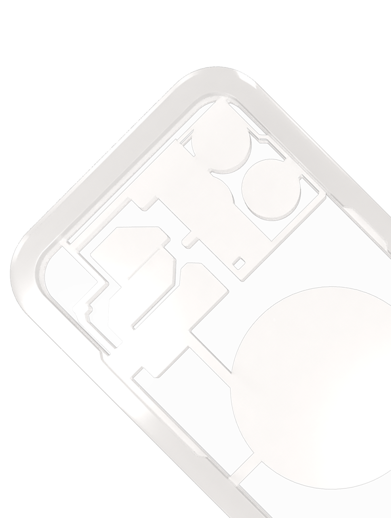 Laser Machine Protection Mold Compatible For iPhone 12 Pro Max (M-Triangel)