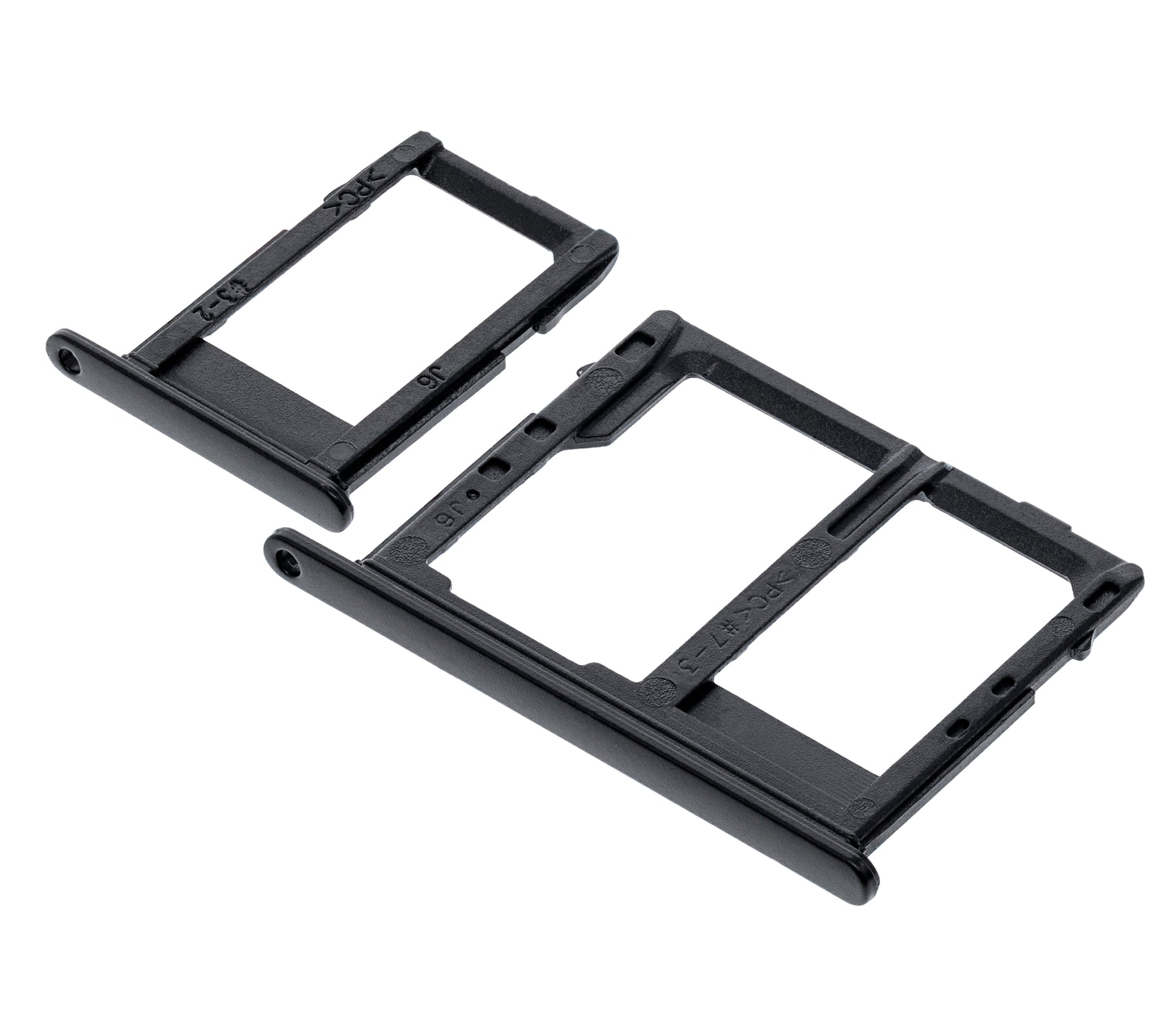 Sim Card Tray Compatible For Samsung Galaxy J8 (J810 / 2018) (Black) (2 Piece Set)
