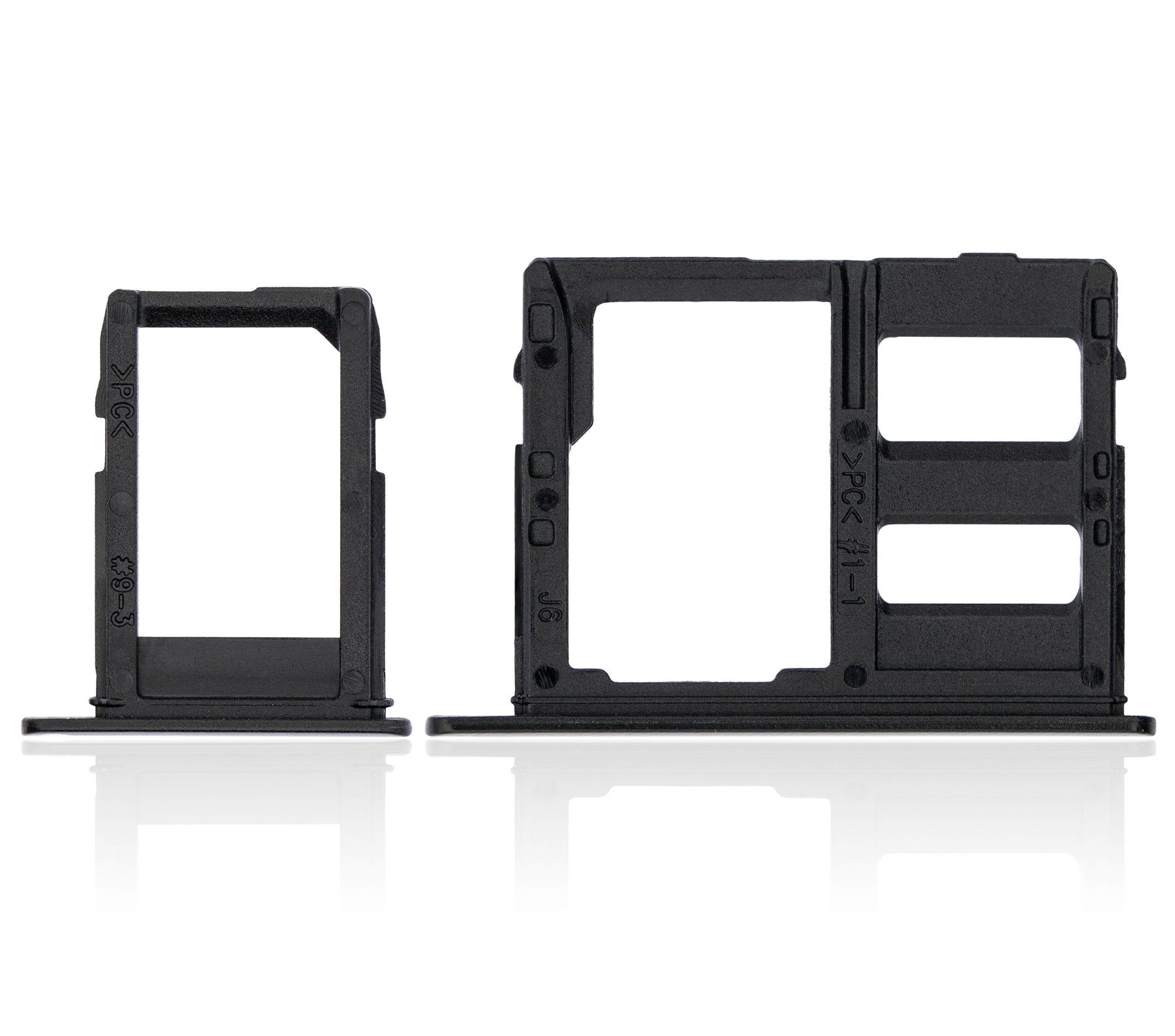 Sim Card Tray Replacement Compatible For Samsung Galaxy A6 (A600 / 2018) / A6 Plus (A605 / 2018) (Black)