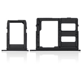 Sim Card Tray Replacement Compatible For Samsung Galaxy A6 (A600 / 2018) / A6 Plus (A605 / 2018) (Black)