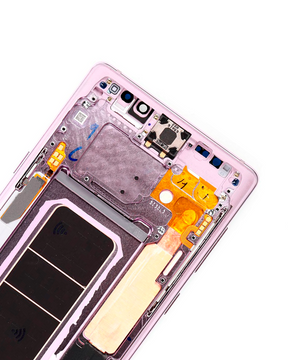 OLED Assembly With Frame Compatible For Samsung Galaxy Note 9 Replacement (Vemake) (Lavender Purple)