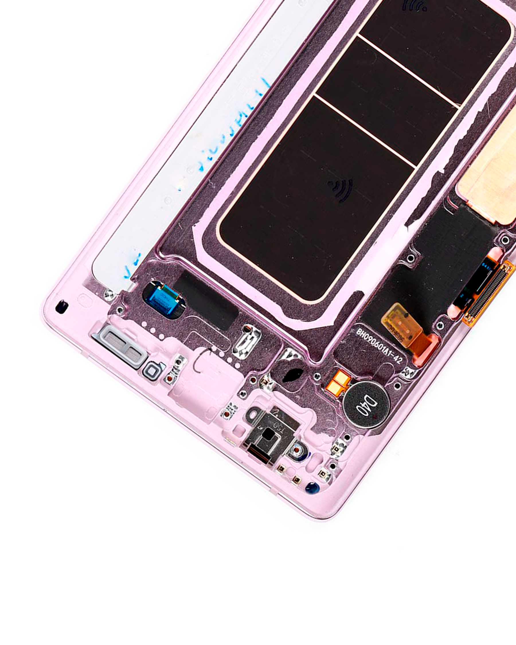 OLED Assembly With Frame Compatible For Samsung Galaxy Note 9 Replacement (Vemake) (Lavender Purple)