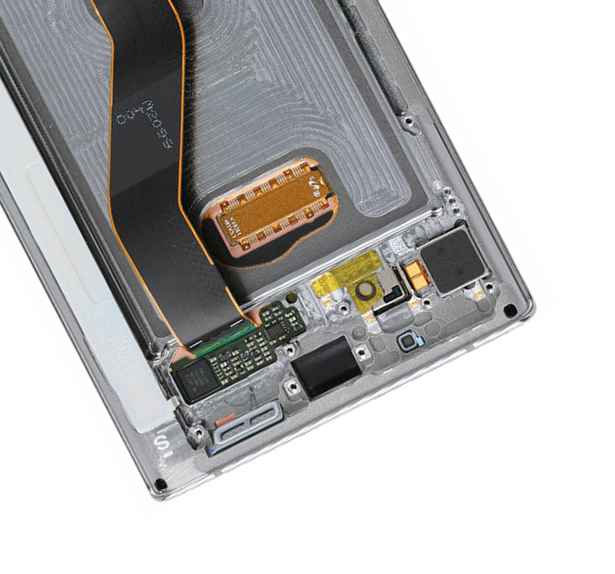 Replacement OLED Assembly With Frame Compatible For Samsung Galaxy Note 10 Plus / 5G (Service Pack) (Aura Glow / Silver)