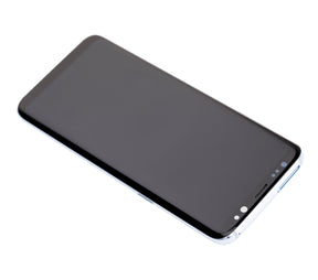 Replacement OLED Assembly With Frame Compatible For Samsung Galaxy S8 (Refurbished) (Coral Blue)